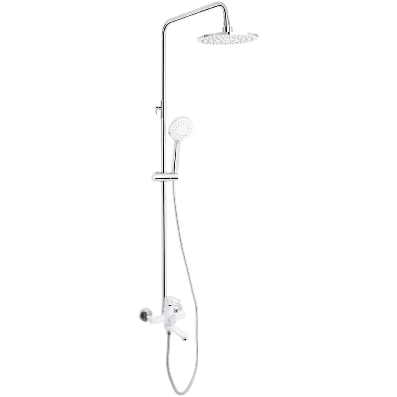 Душевая система универсальная Lidz Latwa 1031 LDLAT1031WHI48994 K35 на 3 потребителя с изливом White (36224210)
