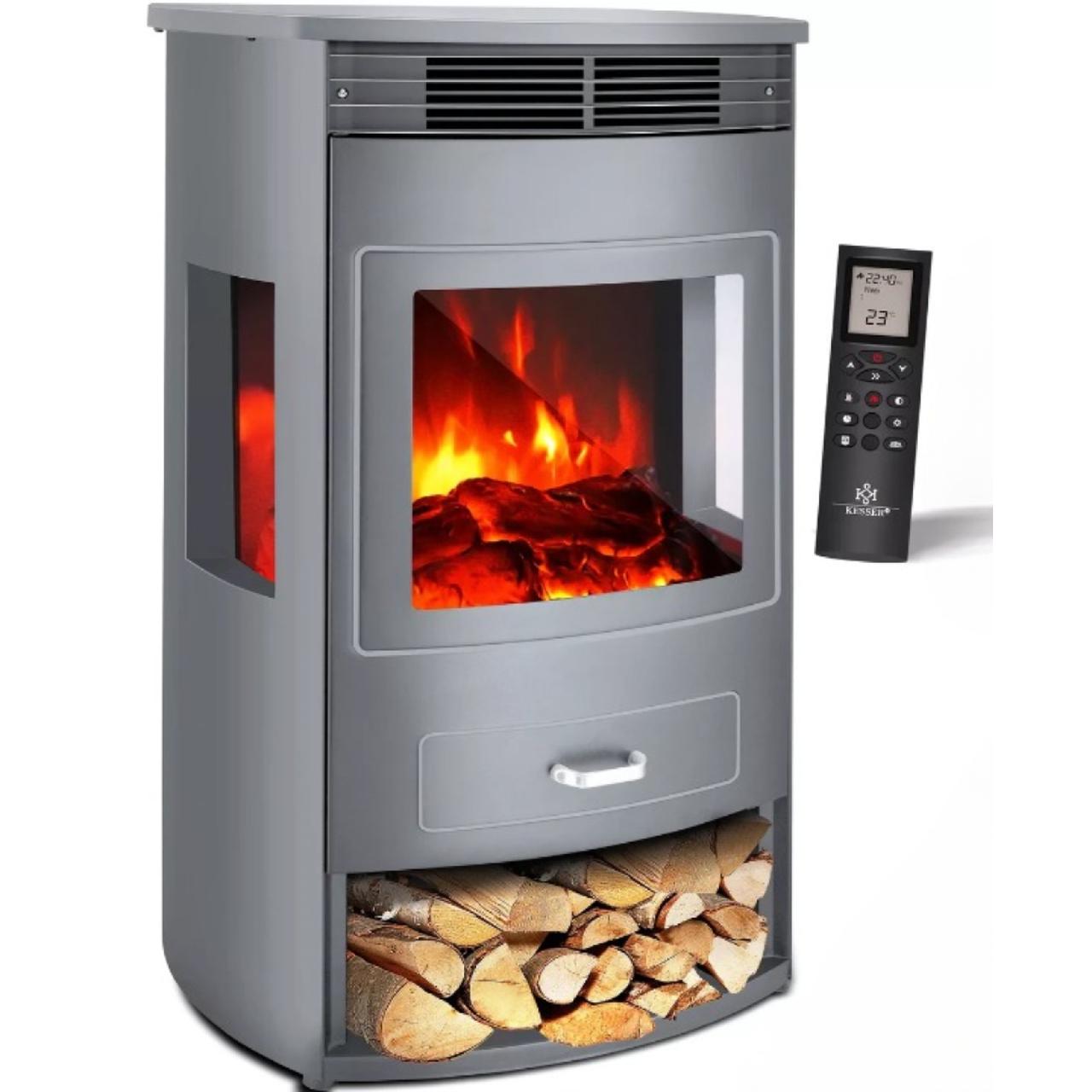 Камін електричний KESSER Panorama з таймером 1900 Вт