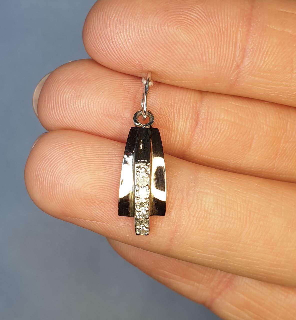 Кулон серебряный с фианитом 1,54 г (1309111467)