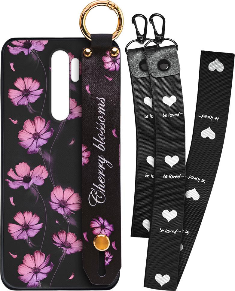 Чехол SHLab Xiaomi Redmi Note 8 Pro Cherry Blossoms + два ремешка с карабином (32159)