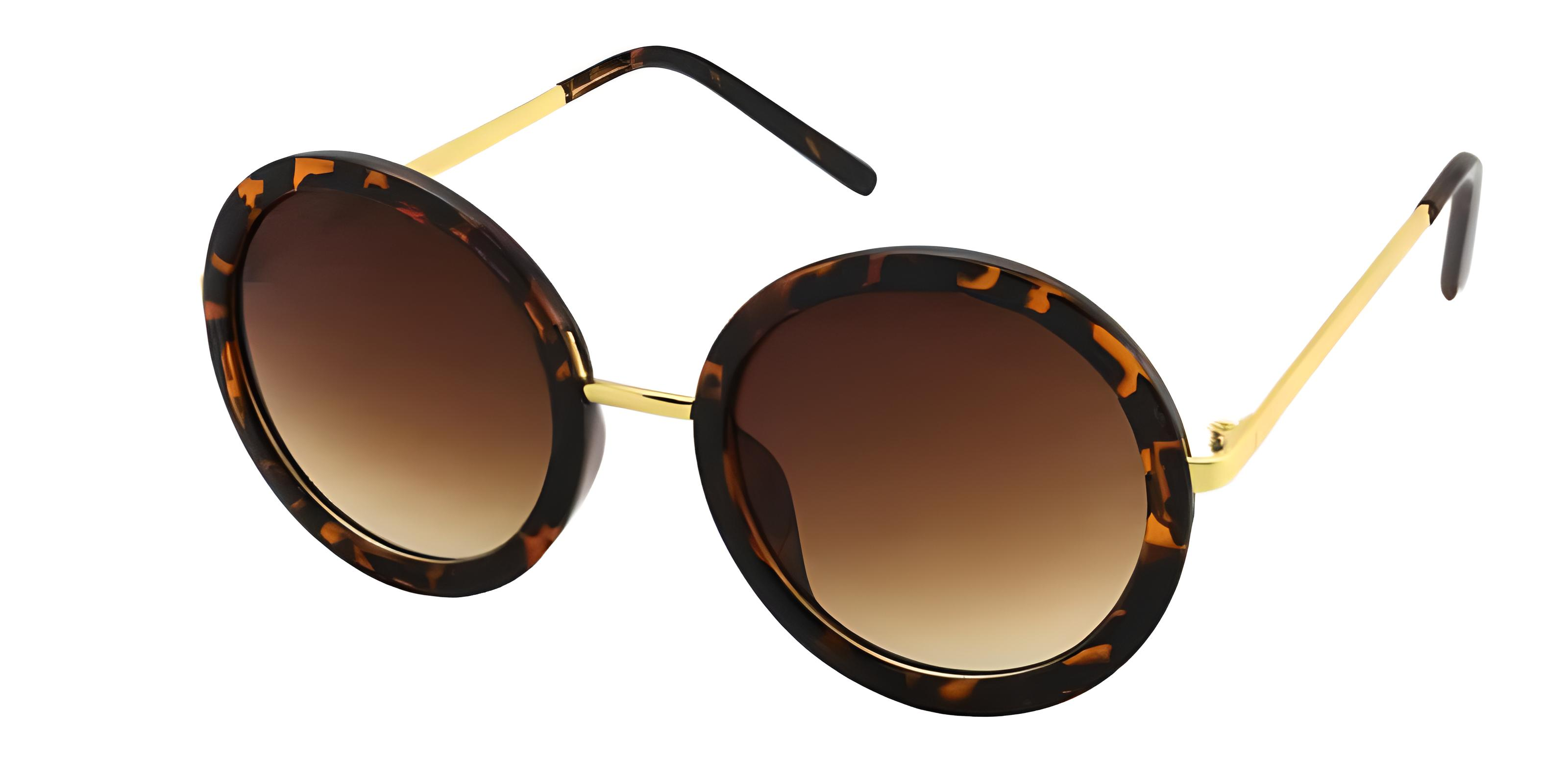 Окуляри сонцезахисні круглі Тигровий (А - 112)