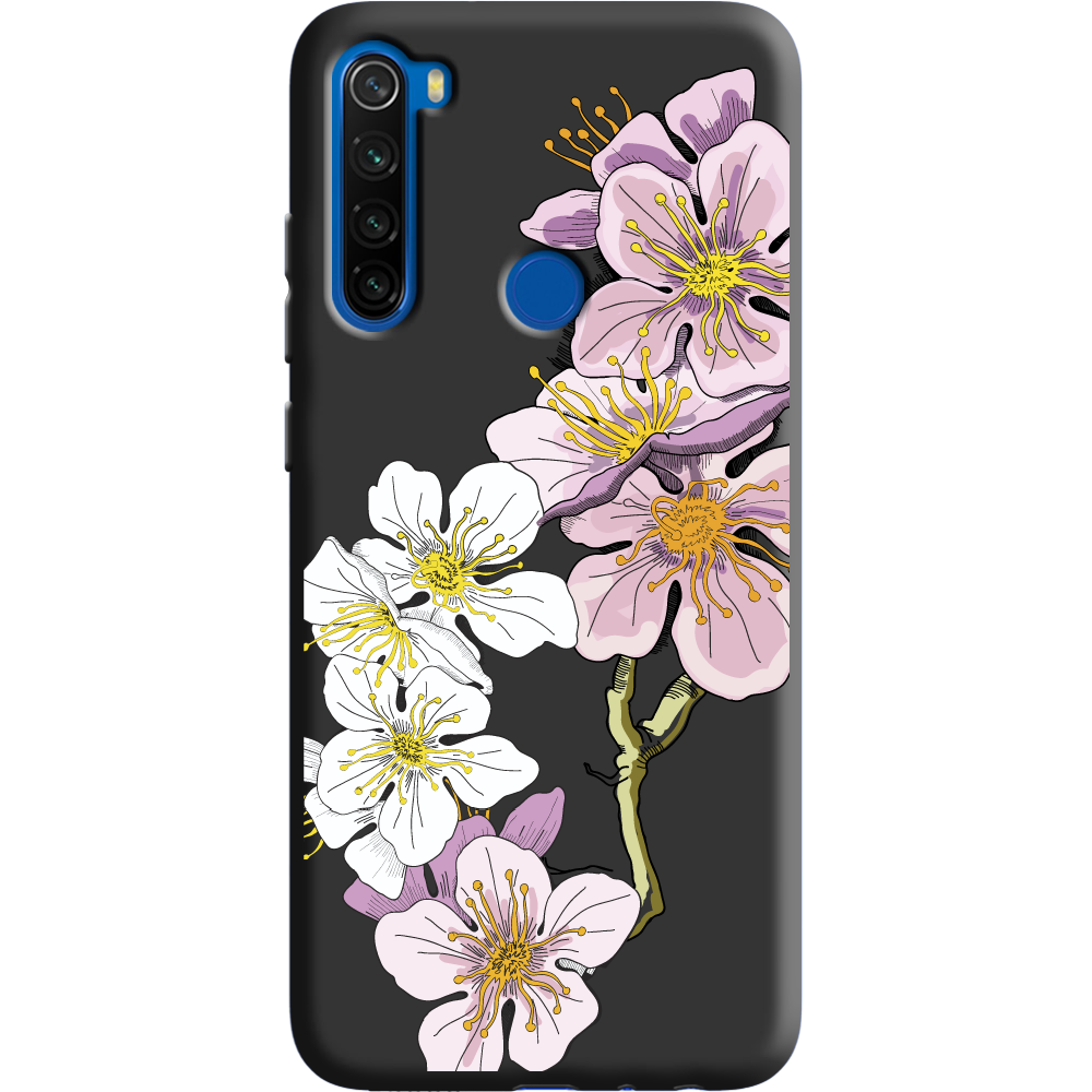Чохол Boxface Xiaomi Redmi Note 8T Cherry Blossom Чорний силікон (38532-cc4-38945)