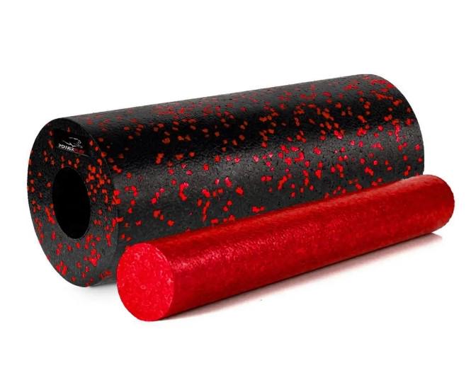 Массажный набор PowerPlay PP-4015 EPP Foam Roller Set 4в1 Черно-красный (60806) - фото 4