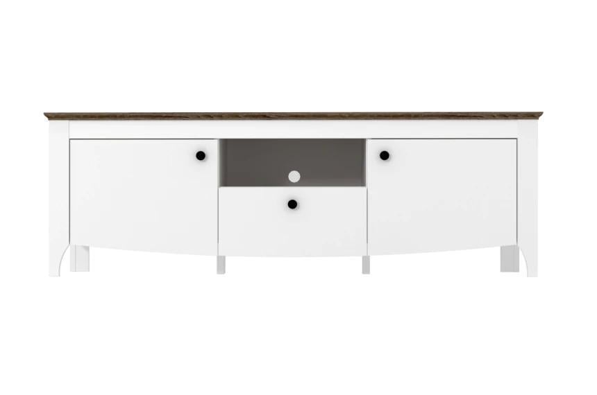 Тумба под телевизор Гербор Карина RTV2D1S Нимфея альба/Дуб сонома трюфель (GRB-1356)