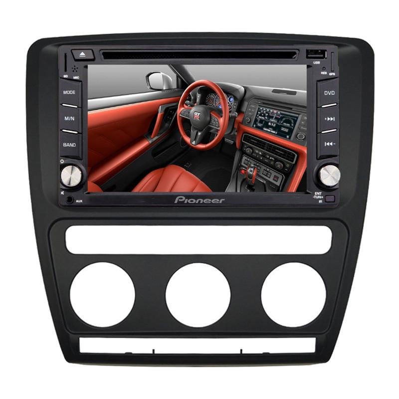 Переходная рамка 2DIN Lesko YE-SK 018 для Skoda Octavia A5 2004-2010 Black