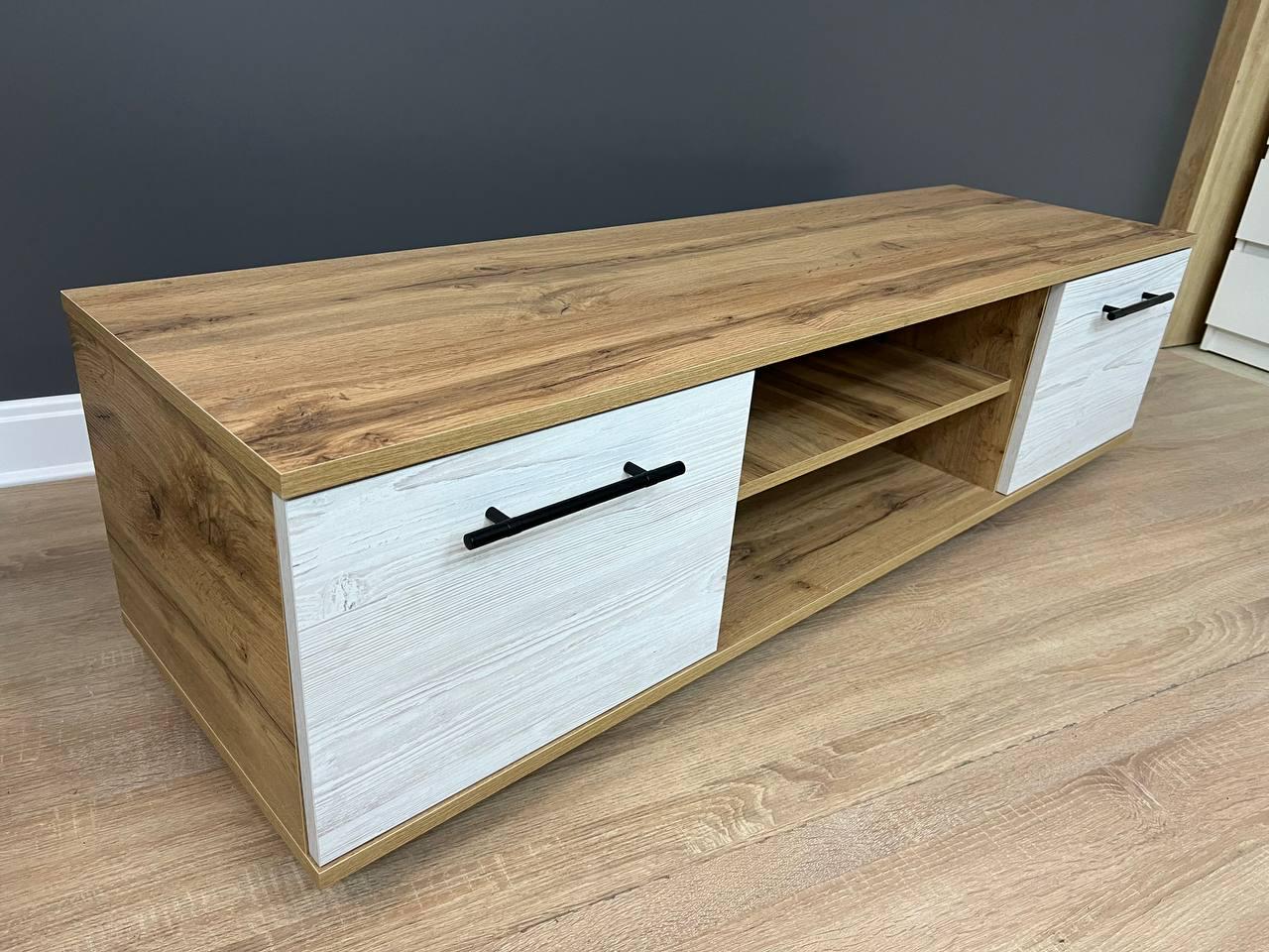 Тумба под телевизор Smart 1390х400х380 мм Дуб Аппалачи/Аляска - фото 2 Тумба под телевизор Smart 1390х400х380 мм Дуб Аппалачи/Аляска - фото 2