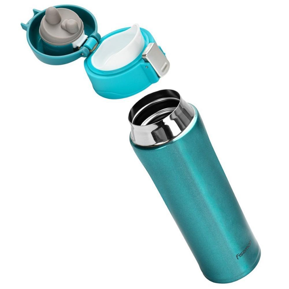 Термос-кружка Fissman 450 мл Голубой (9624) - фото 2 Термос-кружка Fissman 450 мл Голубой (9624) - фото 2