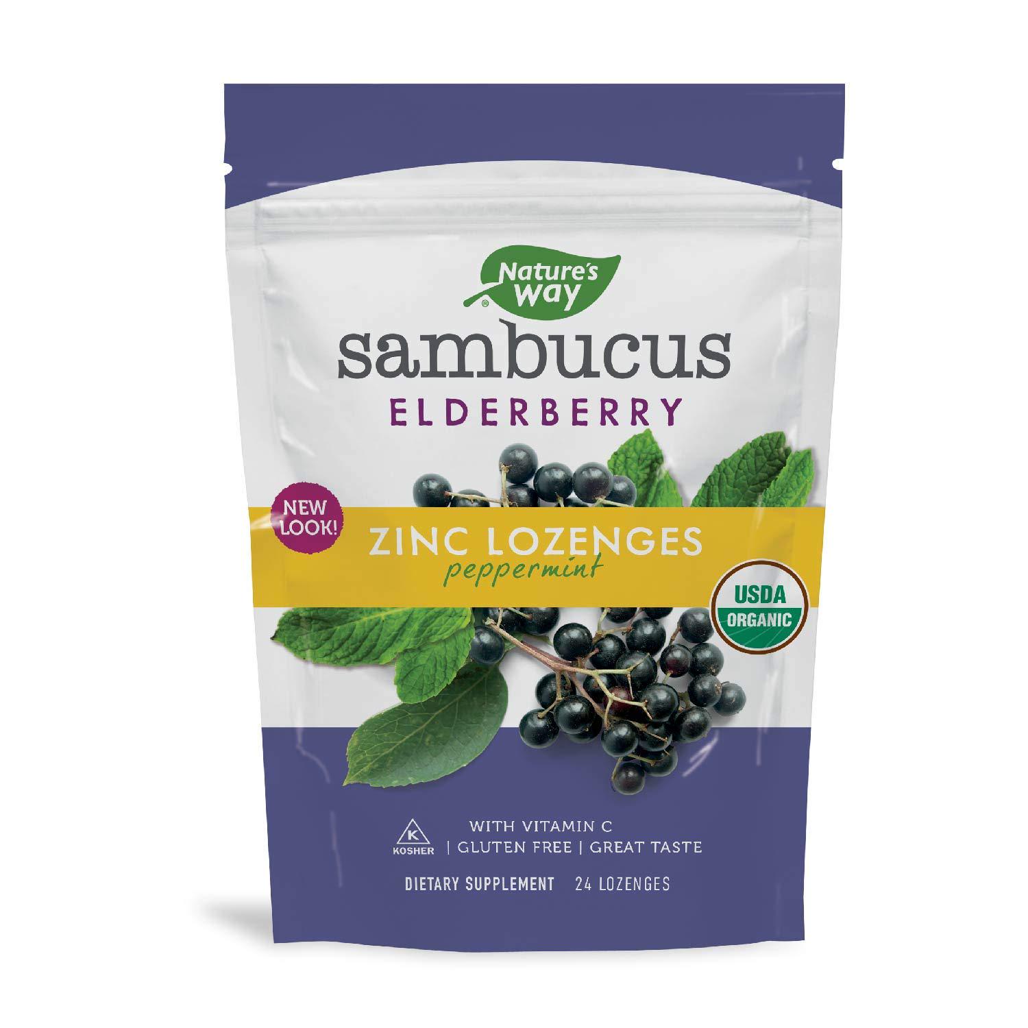 Цинк Sambucus Zinc Lozenges Peppermint 24 Lozenges