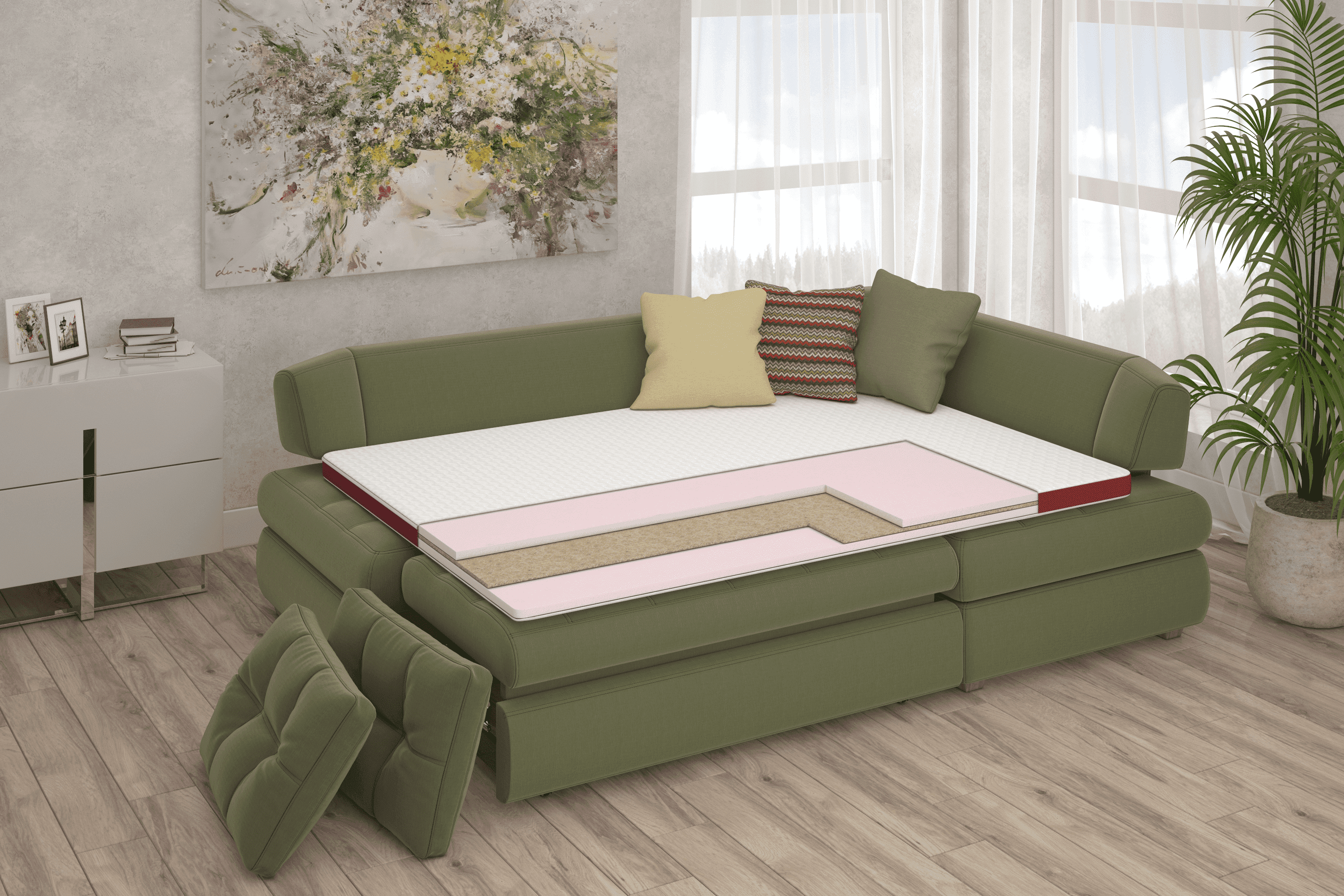 Топпер Flip Granat cocos 180x200 см (MFGC-016) - фото 3 Топпер Flip Granat cocos 180x200 см (MFGC-016) - фото 3