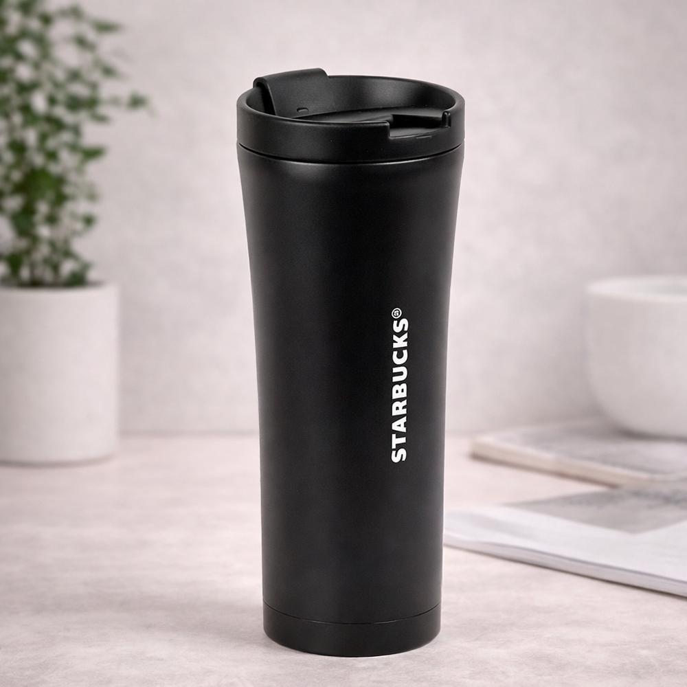 Термокружка 124710 500 мл из нержавеющей стали 304 с крышкой-поилкой Черный