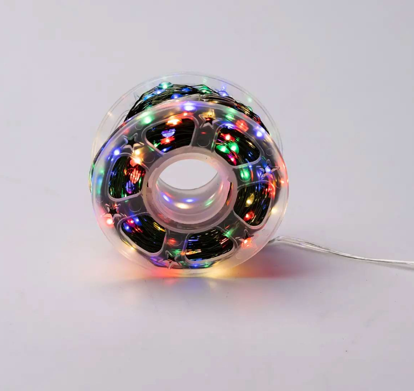 Гірлянда Роса нитка з пультом 500 LED 50 м від мережі зелений провід - фото 11