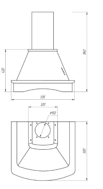Вытяжка кухонная ProfitM Марго 90 см 1000 м3 Черный - фото 5 Вытяжка кухонная ProfitM Марго 90 см 1000 м3 Черный - фото 5