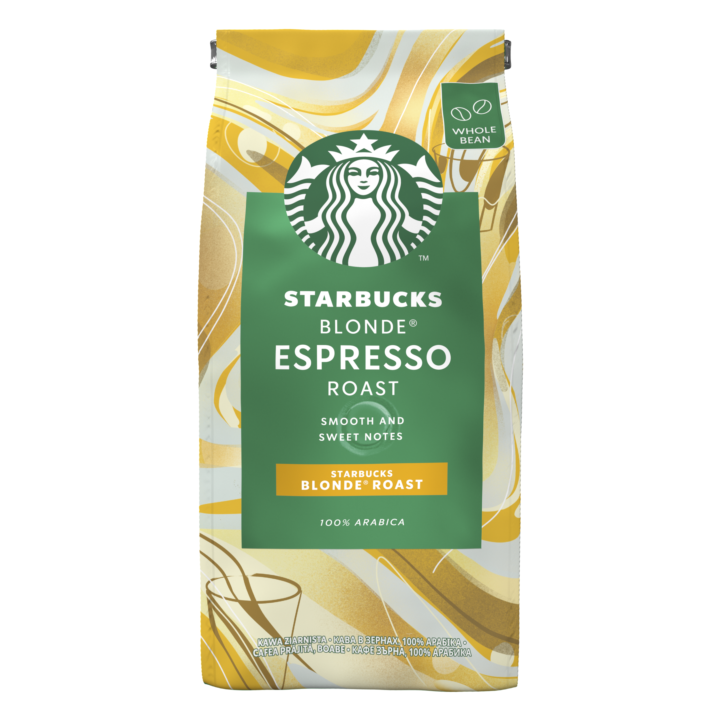 Кофе в зернах STARBUCKS BLONDE Эспрессо Роуст 200 г (star100069)