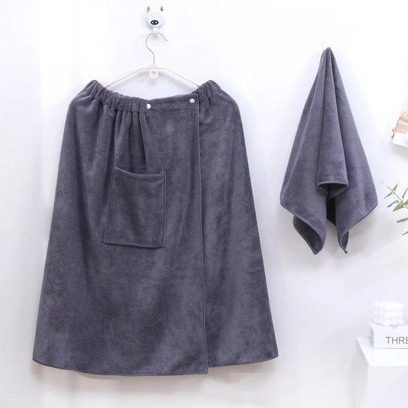 Парео-кілт для лазні набір Графіт (П4К-novo-m-sauna-0049)