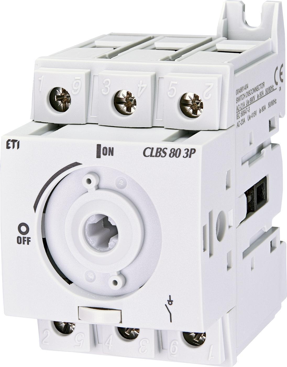 Вимикач навантаження ETI CLBS 80 3P без рукоятки 80A "1-0" (4661404)