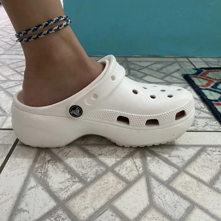 Сабо на платформе Crocs Classic Platform р. 39-40 White (23255570) - фото 9