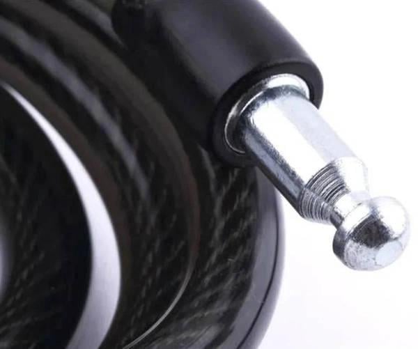 Замок тросовий велосипедний на ключі з кріпленням 10х1000 мм (28766618) - фото 3