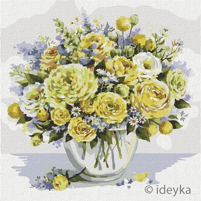 Картина по номерам Желтое счастье Ідейка 50х50 см (KHO3154)