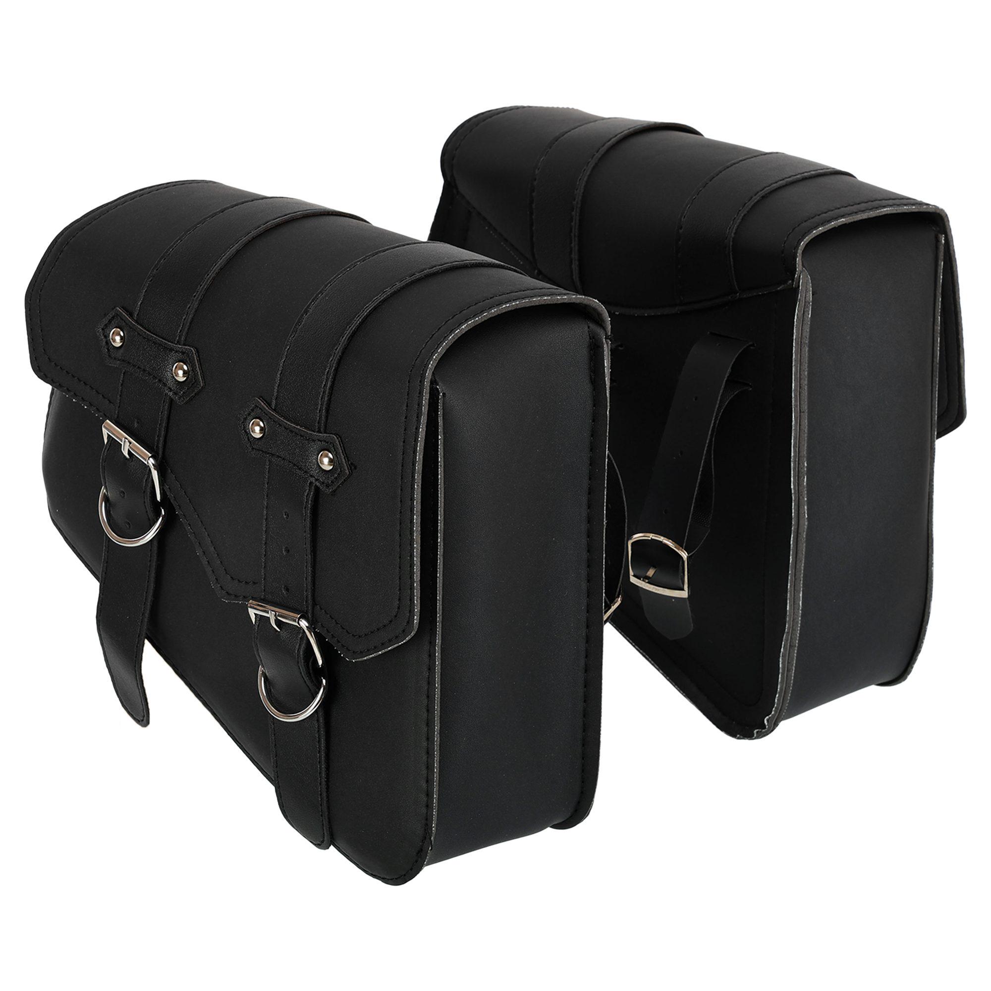 Кофри бічні SP-Sport HL617 на маятник зі шкірозамінника Чорний Кофри бічні SP-Sport HL617 на маятник зі шкірозамінника Чорний