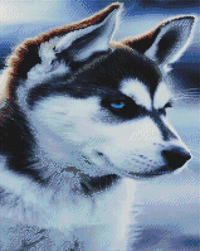 Алмазная мозаика Brushme Хаски 40x50 см (GF4798)