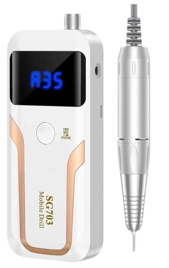 Фрезер SG703 на аккумуляторе 1200 mAh 35 000 об/мин. 36 Вт Белый