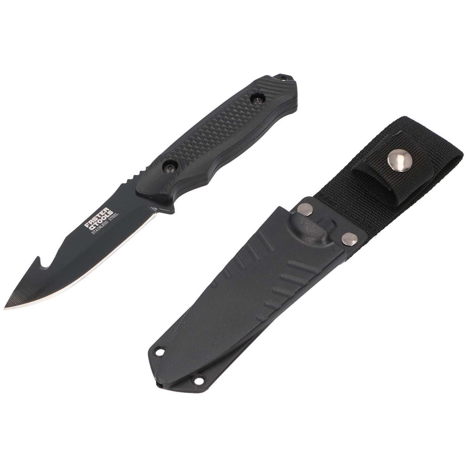 Туристический нож FasterTools с кобурой 200 мм (E6588)