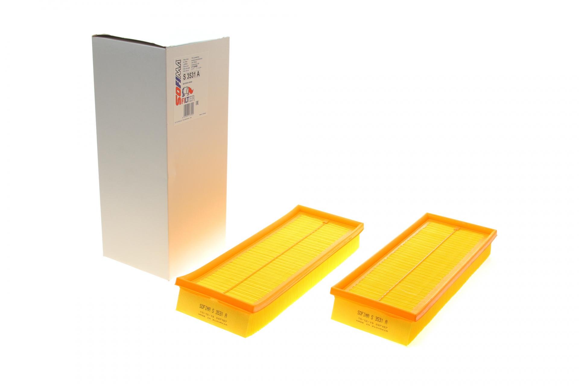 Фільтр повітряний SOFIMA для MB E-class W212/S-class W220/W221 98-13 M112/113/M272/273 2 шт. (S 3531 A)