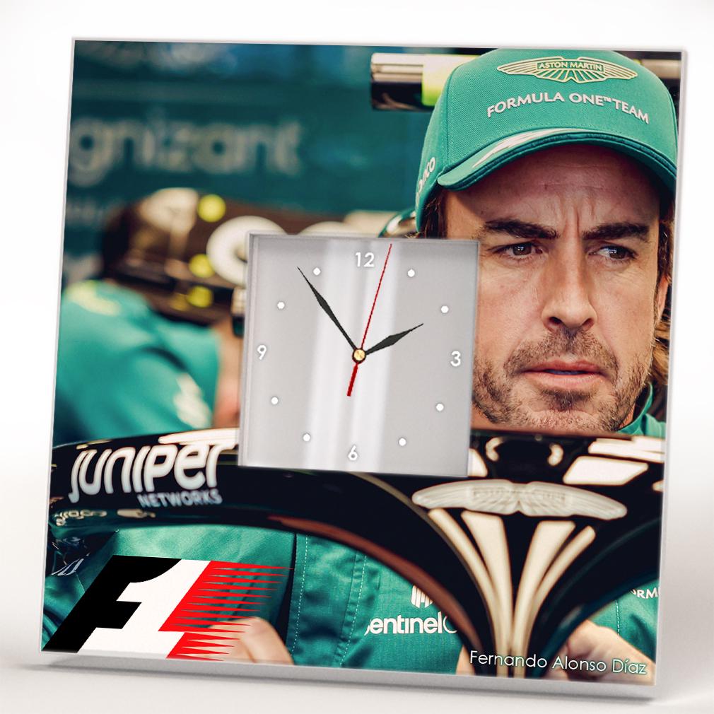 Часы настенные Фернандо Алонсо Formula F1260x260 мм (C04395)