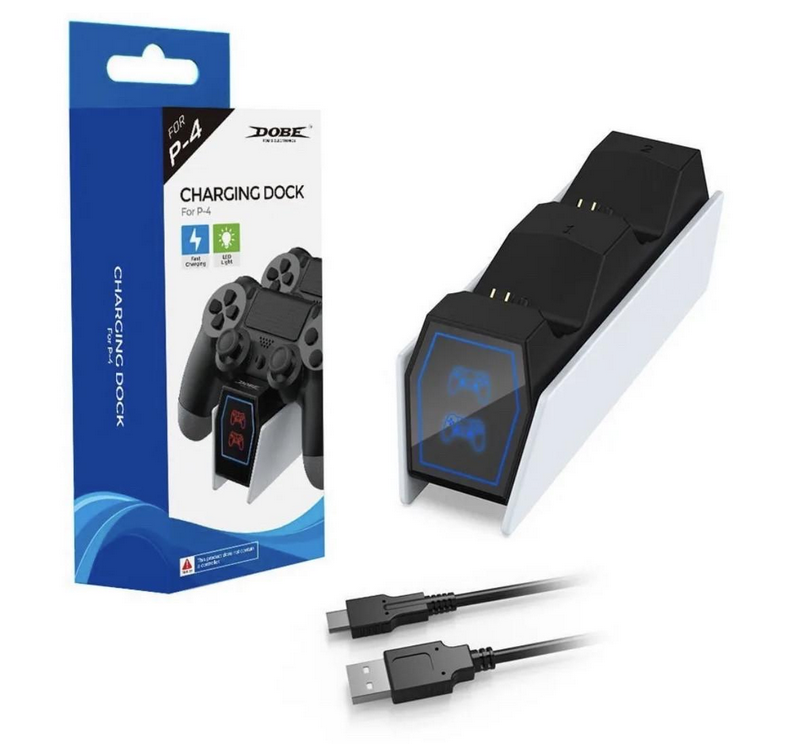 Зарядное устройство для джойстика Dobe PS4 DualSense с LED