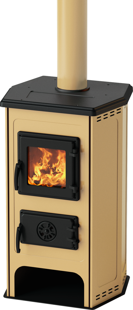 Піч твердопаливна MBS HIT 11 кВт Бежевий (CNT00007458)