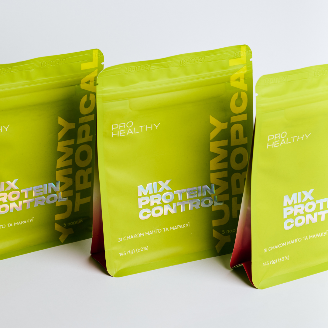 Жироспалювач низькокалорійний коктейль зі смаком манго та маракуї для зменшення ваги Mix Protein Control Yummy Tropical PRO HEALTHY CHOICE 145 г - фото 5