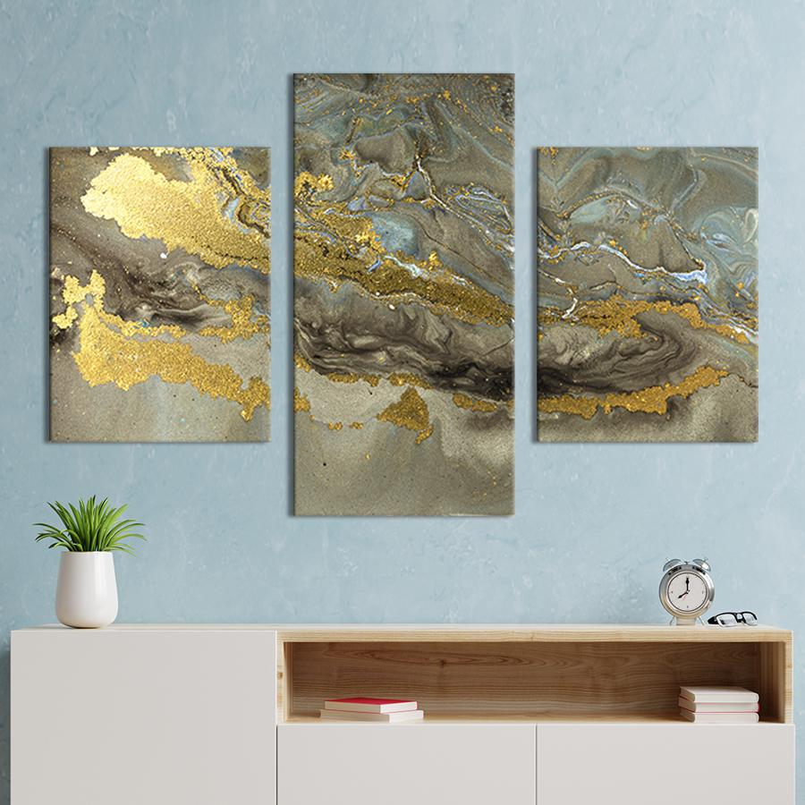 Картина для интерьера Блестящий мрамор 96x60 см (42-32)
