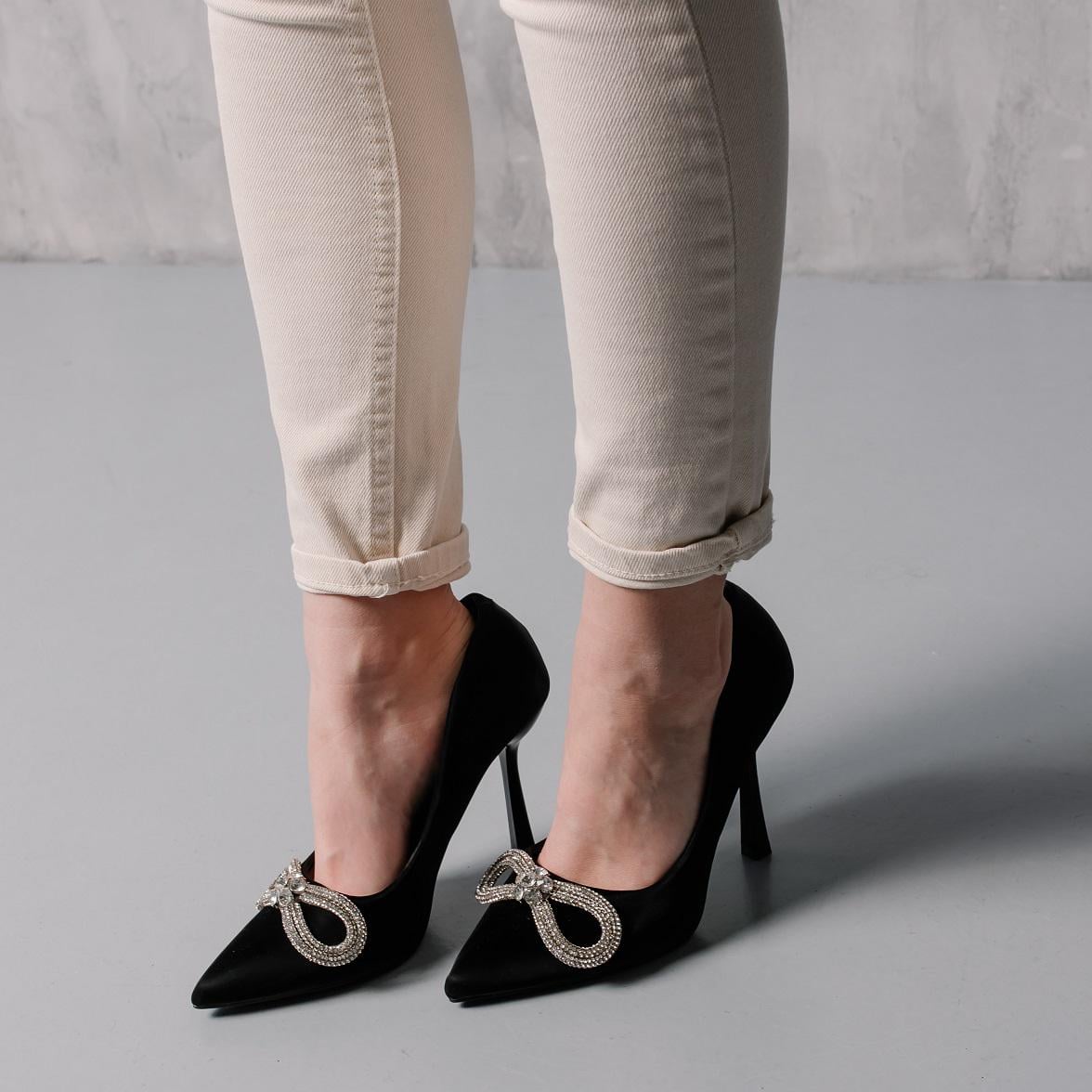 Туфли женские Fashion Bow 3988 р. 38 24,5 см Черный