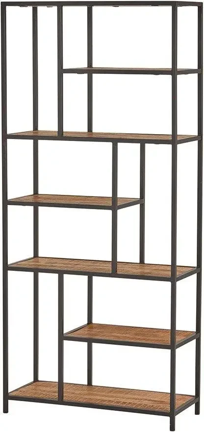 Стелаж Loft FS1048 широкий з полицями та верхньою геометрією (3075772710)