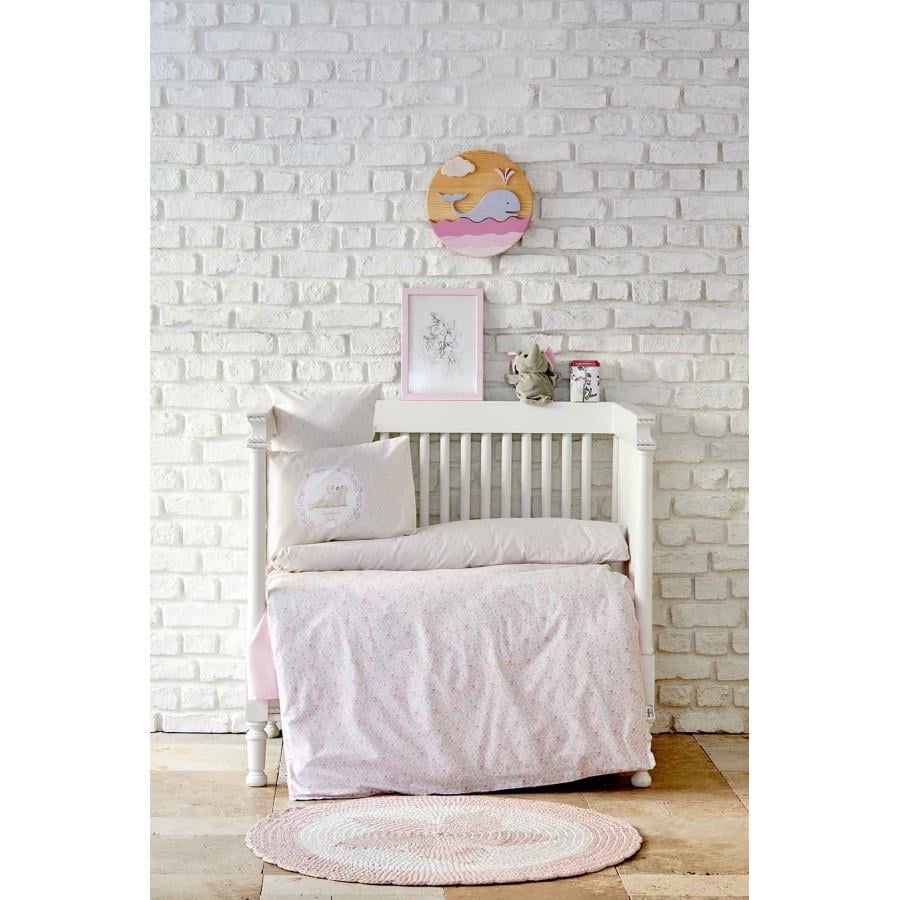 Детский набор в кроватку для младенцев Karaca Home Little pudra 7 пр. Пудровый (svt-2000022254243) Детский набор в кроватку для младенцев Karaca Home Little pudra 7 пр. Пудровый (svt-2000022254243)