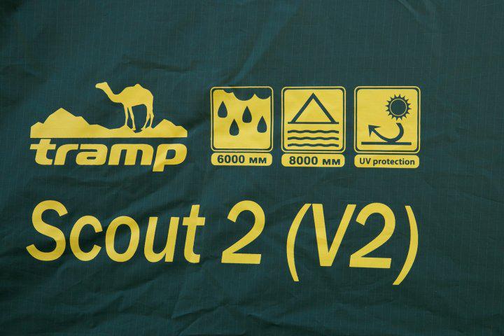 Палатка 2-местная Tramp Scout 2 v2 250х220х120 см (TRT-055) - фото 20