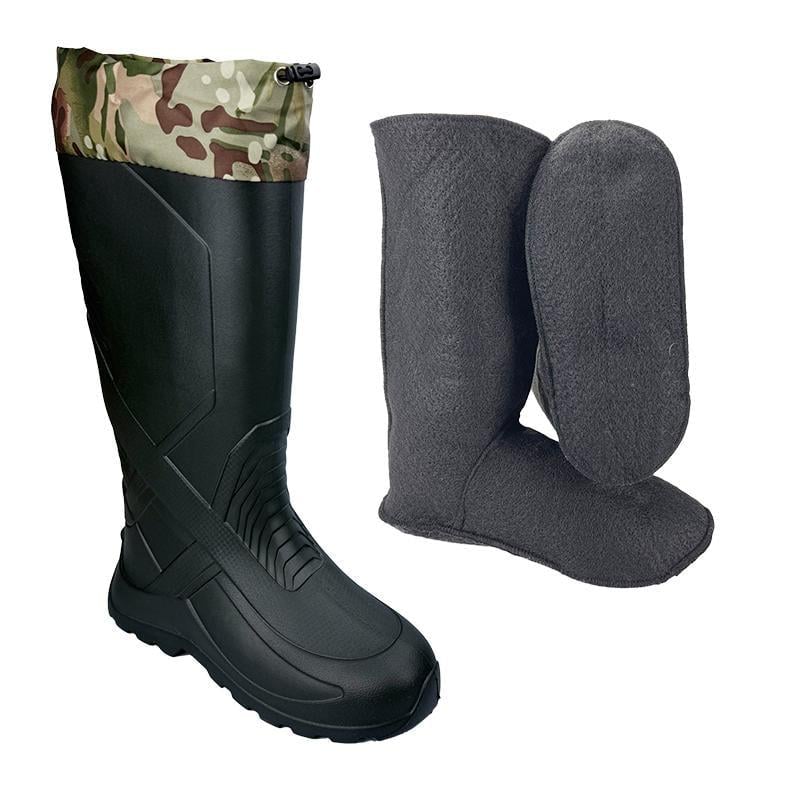 Сапоги мужские пеновые с утеплителем 5006p. 41 26,5 см Темно-зеленый