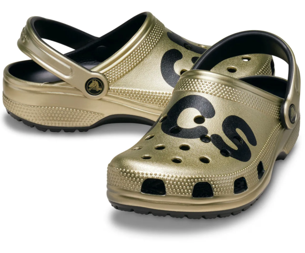 Сабо жіночі Crocs Classic Metallic Logo Clog Metallic р. 39-40 Золотий (16112)