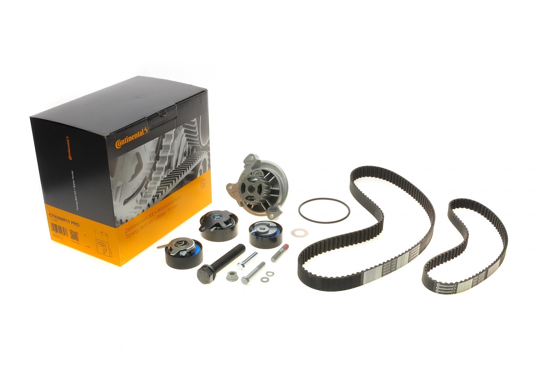 Комплект ГРМ и ТНВД и помпа Continental VW LT 2.5SDI/VW T4 2.5 TDI 96-06 26.4x122z/20.8x81z 3 ролика и 2 ремня (CT939WP11PRO)