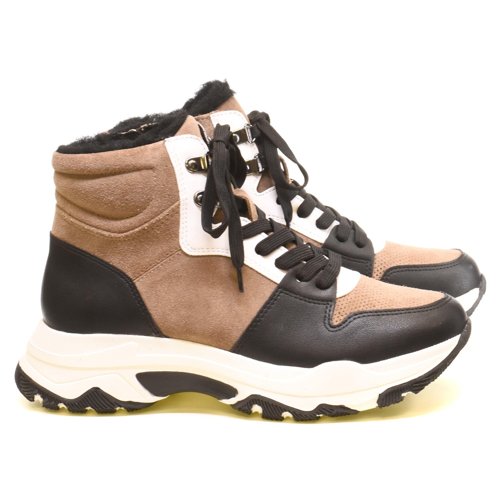 Кроссовки женские Marco Tozzi р. 38 Черный/Коричневый (013391-38) - фото 4