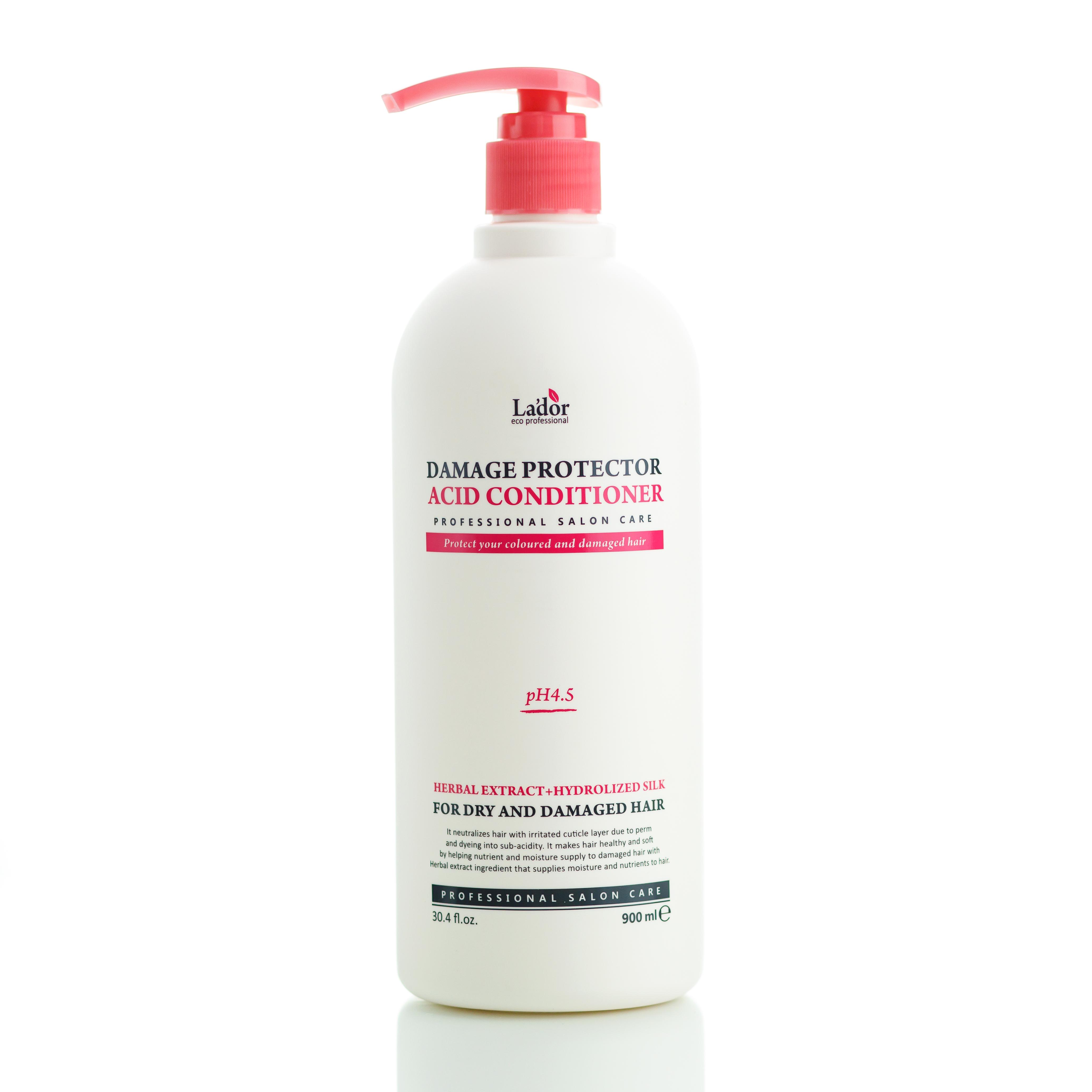 Бальзам бесщелочной с коллагеном и аргановым маслом Lador Damaged Protector Acid Conditioner 900 мл