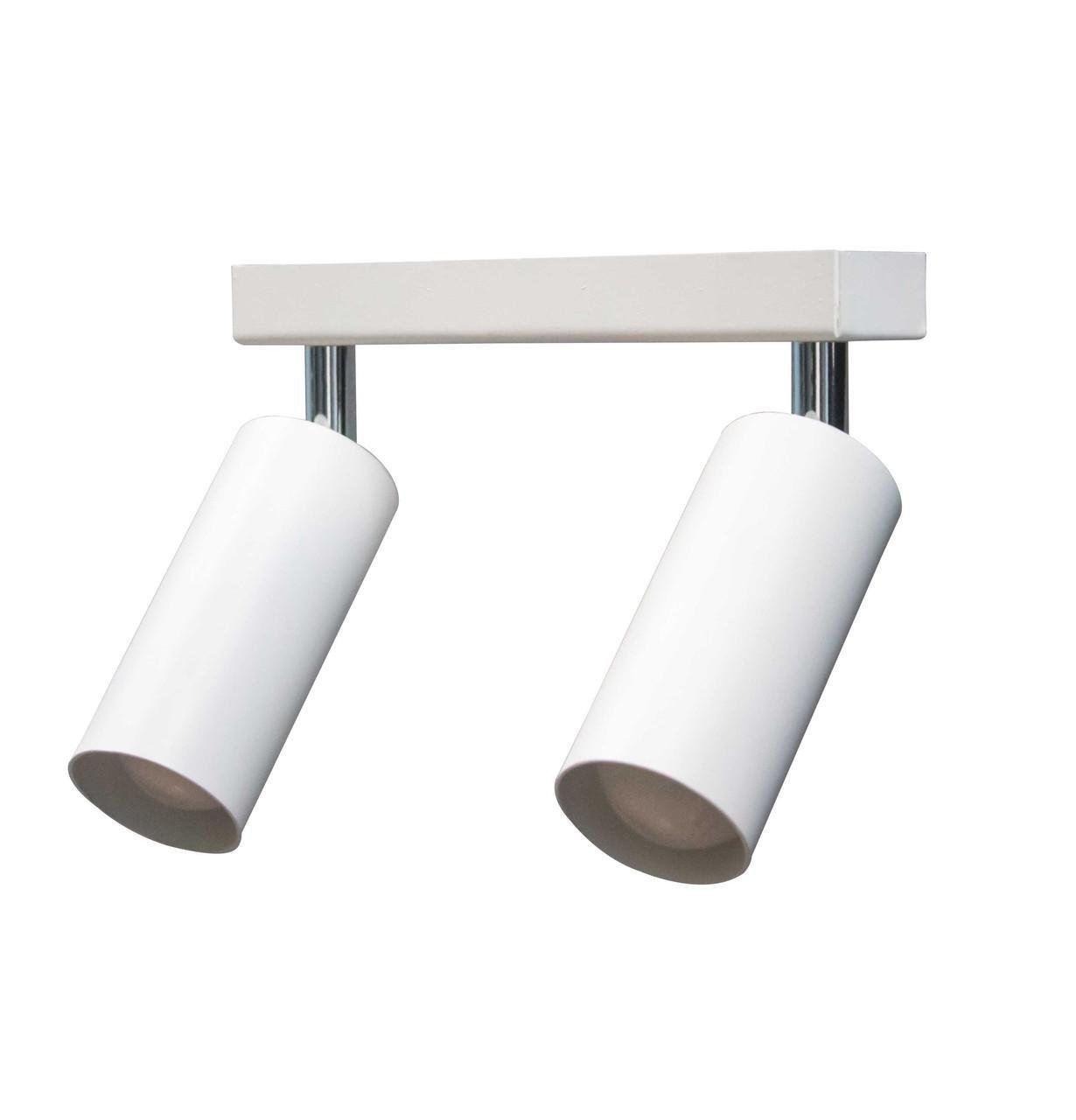 Светильник потолочный MSK Electric в стиле лофт с поворотным механизмом под лампу Е27 Белый (NL 1105-2 W) - фото 1 Светильник потолочный MSK Electric в стиле лофт с поворотным механизмом под лампу Е27 Белый (NL 1105-2 W) - фото 1