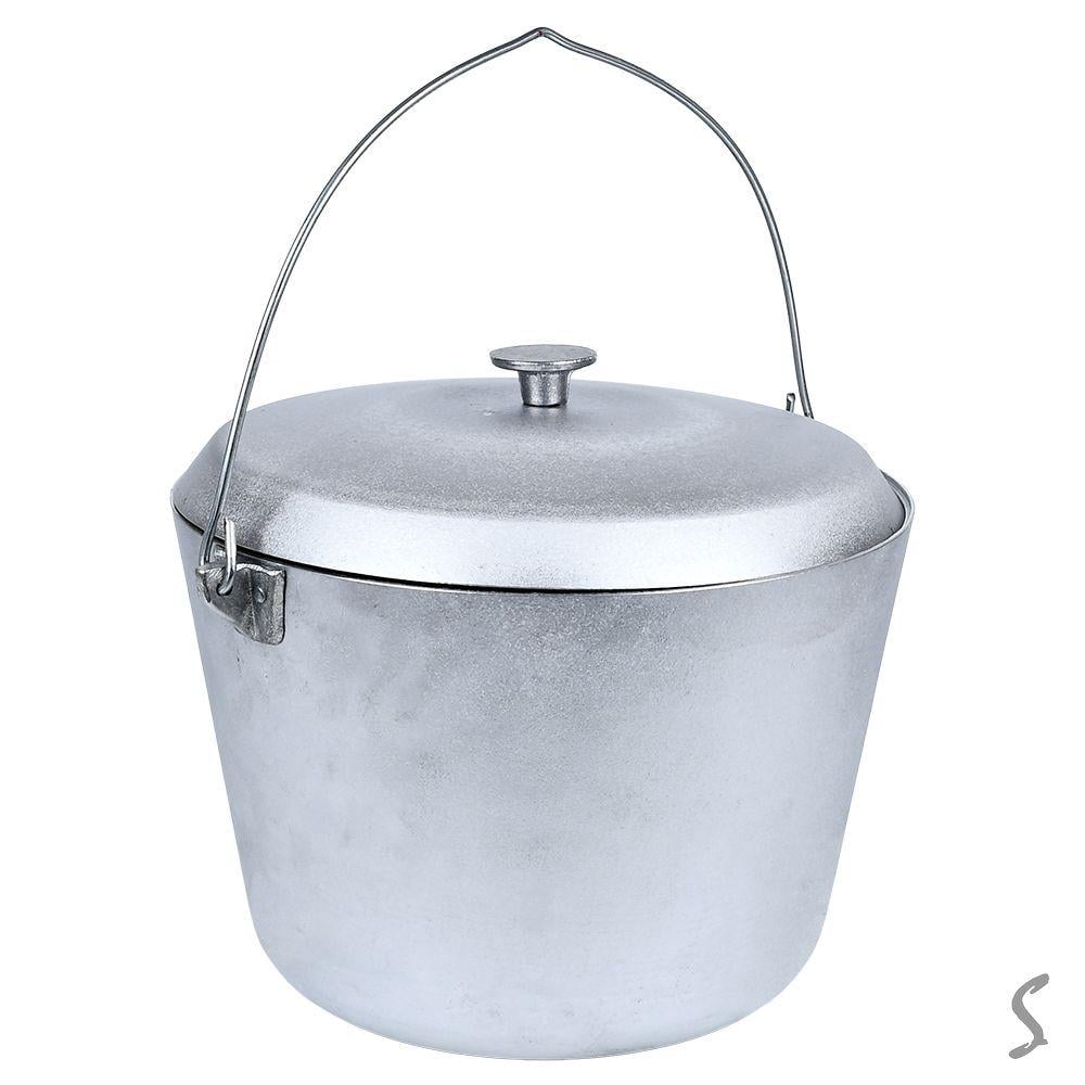 Котел алюминиевый с дужкой и крышкой УК-К10.0 10 л - фото 1 Котел алюминиевый с дужкой и крышкой УК-К10.0 10 л - фото 1