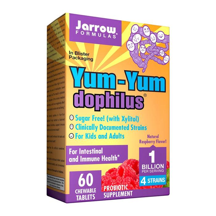 Пробіотики Jarrow Formulas Yum-Yum Dophilus Natural Raspberry 60 Chewable Tablets