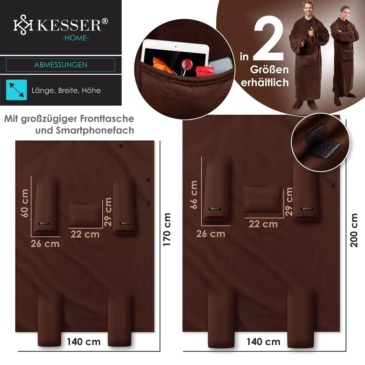 Ковдра-плед KESSER 200x140 см (225262457139br-200x140) - фото 3 Ковдра-плед KESSER 200x140 см (225262457139br-200x140) - фото 3