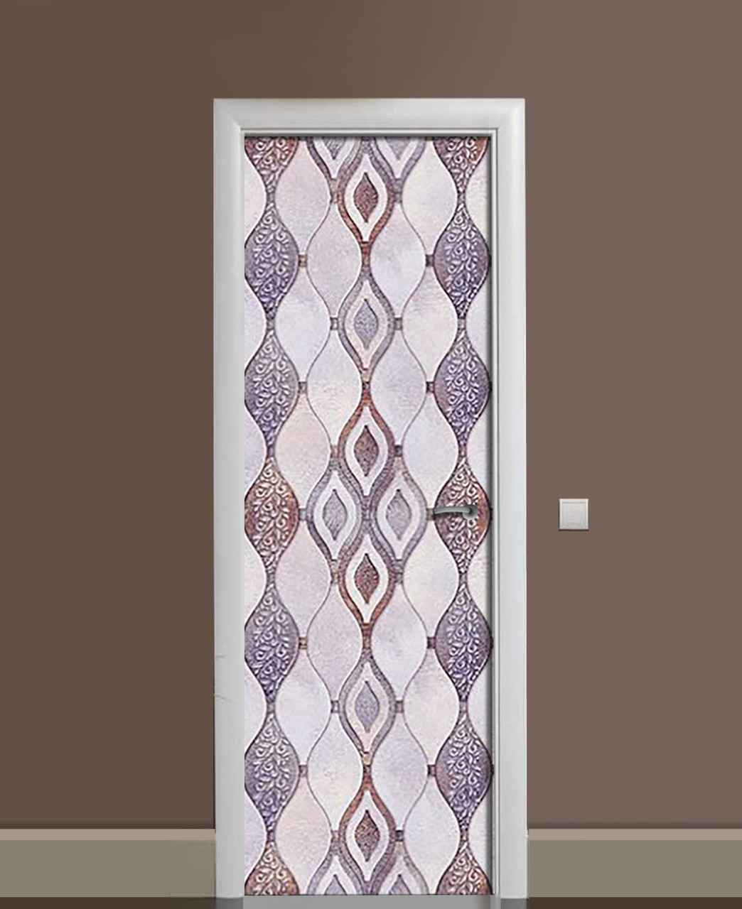 Наклейка 3D на двері Zatarga Плавність буття вінілова 650х2000 мм