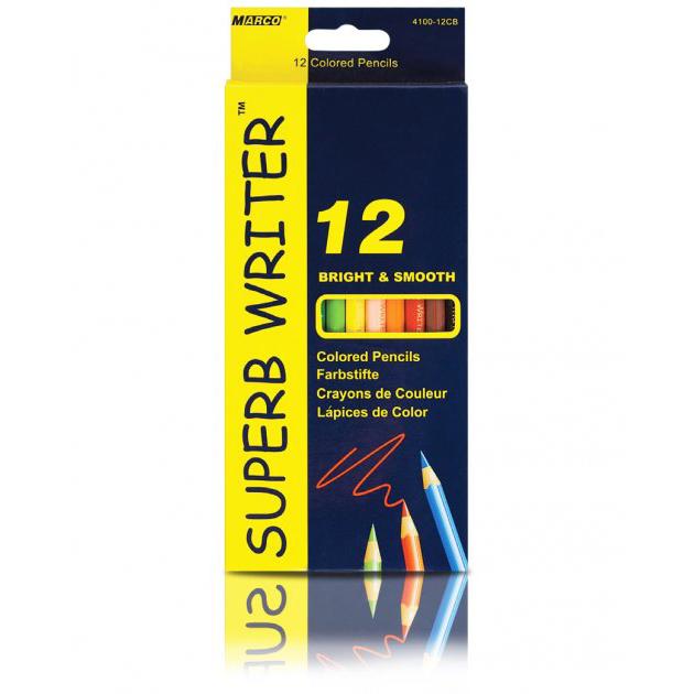Набор цветных карандашей Superb Writer Marco 12 цветов (MAR-4100-12)