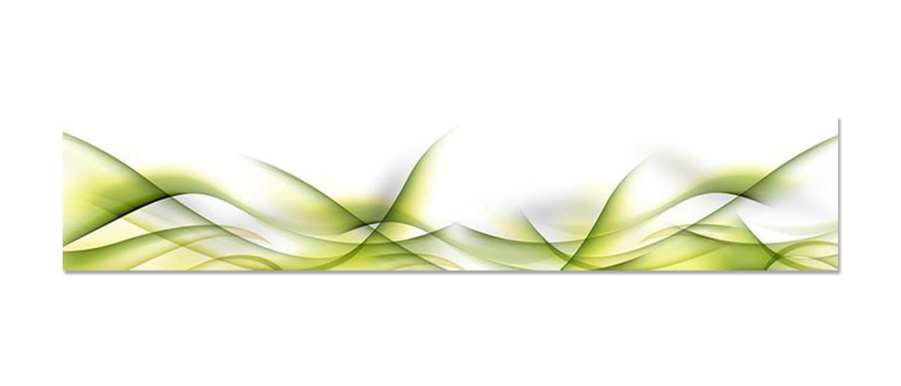 Наклейка виниловая на кухню Zatarga Зеленые Линии 600х3000 мм (1289776878)