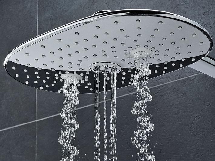 Верхній душ Grohe RAINSHOWER DUO 360 26254000 361x220 мм із кронштейном Хром (113708) - фото 5