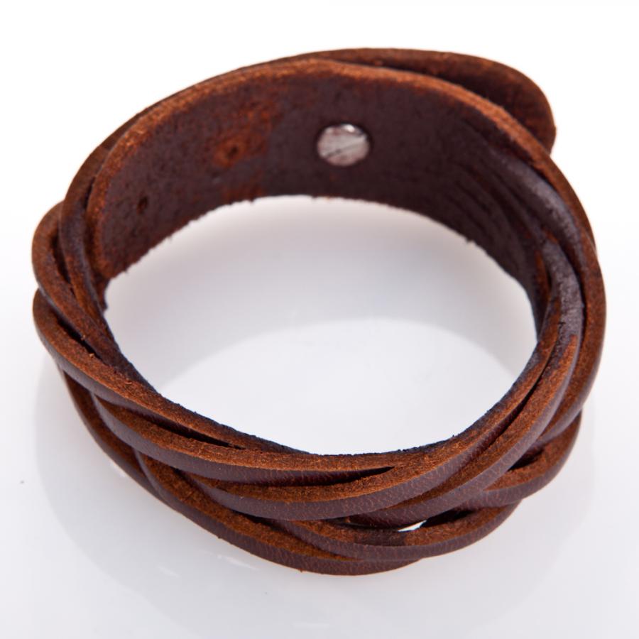 ᐉ Браслет на руку кожаный Bunch Коричневый • Купить в Киеве, Украине ...